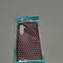 Case for Samsung Galaxy S24 FE, Hybrid Heavy Duty 2 in 1 Full Body Rugged Shockproof Protection Glossy Case for Samsung Galaxy S24 FE Polka Dot Aesthetics Brown