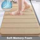 Buganda Memory Foam Bath Mat 47 x 32, Ultra Soft Absorbent Bathroom Rugs