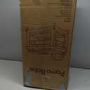 Pamo Babe Portable Playpen Foldable Playard for Baby and Toddler Mattress, Changing Table for Newborn Portable Playard (Black)