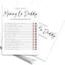 Minimalism White Baby Shower Game Kit - 30 Game Cards for Boy Girl, Gender Reveal Games, Baby Shower Party Favors (5 X 7 Inches)- B06