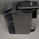 Hot & Iced Coffee Maker with Bold Setting, Single Serve Coffee Maker for K Cup and Grounds, 6-14 Oz Brew Sizes, 50 Oz Removable Water Tank, One Cup Coffee Machine with Reusable Filter, Black