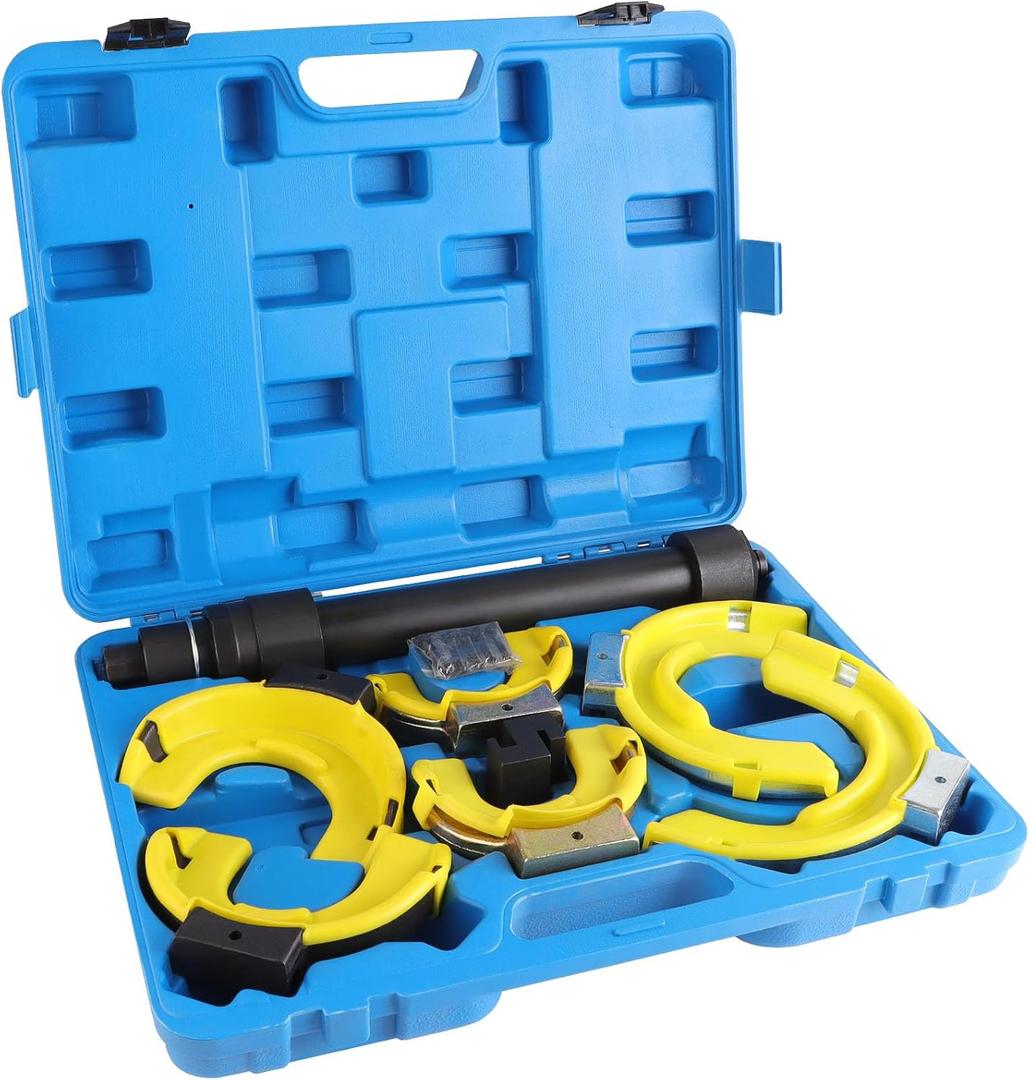 Coil Spring Compressor Tool Heavy Duty Strut Spring Compressor Set, 9921lbs MacPherson Strut Compressor Tool Automotive with 3 Pairs Interchanging Yokes, Universal Car Spring Compressor