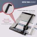 Carl, Professional Rotary Paper Trimmer 15-inch, 15 Sheet Cutting Capacity, Black and Silver