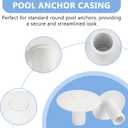 Pool Anchor Sockets Cover for Pool Ladder Railing Bases, Intended for Filling and Covering The Anchor Socket Once Rails and Ladders are Removed