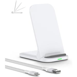 Pixel 10 9a 9 Pro Wireless Charger 15W Android Wireless Charger Fast Charging Stand for Google Pixel 10a 9Pro XL Fold 8a 8 7a 7 6, Foldable Pixelsnap Cordless Charge Dock Station for Galaxy S25 Ultra (White)