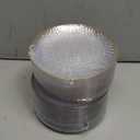 R-kay 100 Pack Clear Plastic Plates - 6.25 IN Hammered Gold Rimmed Sturdy, Durable And Extra Heavy duty Gold Plastic Dessert Plates Disposable - Ideal For Appetizer And And For Desserts.