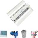 8-Zone Underfloor Heating Control Hub - Central Manifold Wiring Centre for Water Radiant Systems, Compatible with Smart Thermostats (120V/240V)