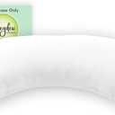 Honeydew Queen Side Pillow Case - Fits The Scrumptious and Essence Curved Pillows for Side Sleeping - Comfortable and Soft Cooling Viscose Made from Bamboo Fabric - Queen Size (Powdered Sugar White)