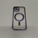 Hython Magnetic Clear for iPhone 14 Case with Camera Lens Protector [Compatible with MagSafe] Luxury Plating Edge Slim Soft TPU Cover Protective Phone Case for iPhone 14 6.1", Matte Deep Blue