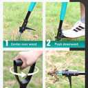 Breeze Touch Weed Puller Tool with Ergonomic D-Handle, 39" Stand Up Weed Puller Tool with Long Handle, Heavy Duty 3-Claw Dandelion Weed Puller & Root Remover for Lawn & Garden