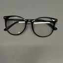 Gaoye Blue Light Blocking Glasses, Retro Round Eyewear Frame Anti Eyestrain Computer Glasses for Women Men - GY1688 (Light Black Frame/Transparent Lens)