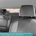 Car Headrest Camera Holder,2-Stage Aluminum Alloy Extension Foldable Arm, Double 1/4"-20 Threaded Screw Compatible with GoPro/Insta 360 / DJI OSMO Pocket3 / Mevo Start/DSLR/iPhone
