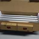 TONIAL 2 Pack Curtain Rods 32 to 58 Inch(2.6 to 4.8 ft), Telescoping Splicing 3/4 Single Rods for Windows 20 to 53 Inch(1.7 to 4.4 ft) Decorative Drapery Rod with Translucent Diamond Finial, Silver