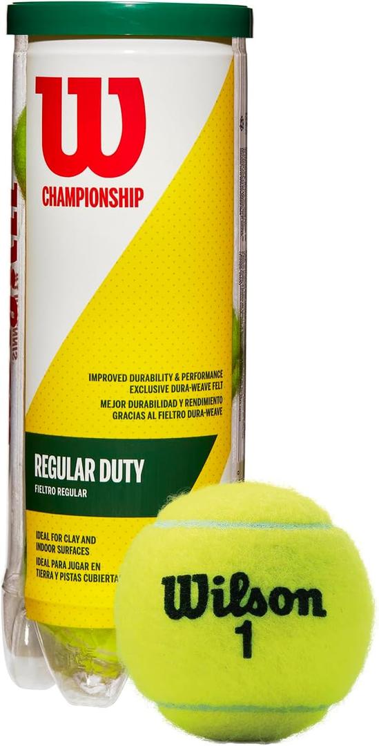 WILSON Championship Tennis Balls, Single Can (3 Balls)