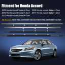 Window Molding Trim for Honda Accord 2008-2012 Accessories, 4PCS Chrome Outer Door Weatherstrip Seal Belt, Replace#72410-TA0-A01 72450-TA0-A01 72910-TA0-A01 72950-TA0-A01