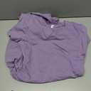 Missufe Ruched Short Sleeve Casual Sundress Women's Bodycon Knee Legnth T Shirt Dress (Purple Gray, Medium)