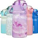 BJPKPK Stainless Steel Insulated Water Bottle With Straw Lid 14oz Reusable Metal Thermo Bottles Keep Cold And Hot,Dawn