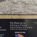 Mohawk Home 5' x 7' 1/4 Rug Pad 100% Felt Protective Cushion, Premium Comfort Underfoot  Safe for All Floors