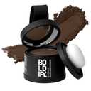 BOLDIFY Hairline Powder - Root Touch Up Hair Color for Gray Coverage - Bald Spot Concealing Hair Powder for Women & Men - 48-Hour Stain-Proof - Medium Brown (0.14 Ounce (Pack of 1))