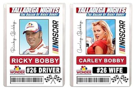 2 Set Race Car Driver ID Badge Halloween Memento Prop Raceing ID Badge Halloween ID Card