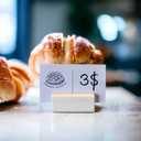 Use them as a Place Card Holders, Picture Holders, Table Number Stands, Price Card Holders, Ceramic Wedding Table Number Holders. You can also use as Card Support. Durable and Washable. (20 pieces)