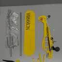 Thyggzjbs Piper J3 Cub Airplane Weathervane,3D Unique and Magical Metal Windmill Outdoor Wind Sculpture Kinetic Sculpture for Yard/Garden/Decor Decoration,Gifts for Flight Lovers