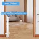 2-Pack Retractable Baby Gate for Stairs-33Height, Expands up to 55Width-Safety Gate for Infants, Toddlers, Dogs & Pets-Easy Install, Secure Closure, White Mesh Design for Indoor & Outdoor Use