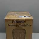 Pukomc Smart Sensor Wastebasket, Convenient and Hygienic Easy to Use, Technology Sensor Waterproof Wastebasket Plastic Trash can for Kitchen, Bathroom, Bedroom, Living Room, Office and Outdoor Pink (1 Pack)