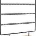 Earring Holder Stand, Earring Organizer Display Holder Stand for Hanging Earrings(88 Holes & 4 Layers) (Black)