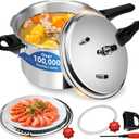 pressure cooker 10 qt All Stovetops Induction Compatible Thickened Pressure Cooker with Spring ollas de presin para cocinar pressure cooker 10.57 qt Aluminum (10.6 Quarts)