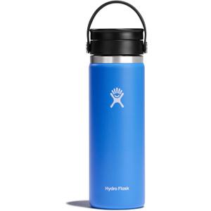 Hydro Flask Flex Sip Coffee Tumbler  Insulated Stainless Steel, Non Spill, Leak Proof Travel Coffee Cup 20 Oz Cascade Blue
