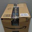 Treela 9 Pieces 5 x 7 Inch Picture Floating Frames Metal Glass Photo Vintage Brass Frames Vertical Geometric Desk Decorations Christmas Gifts (Gold)