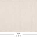 Madison Park Marshmallow Bathroom Rug Non Slip, Luxrurious Plush Bath Mat, Absorbent, Quick Dry, Spa Design Bath Room Dcor, 20x30, Natural