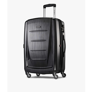 Samsonite Winfield 2 Hardside Expandable Luggage with Spinner Wheels, Brushed Anthracite, Checked-Medium 24-Inch