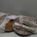 Small Side Table Living Room, Round Corner Table for Small Spaces Set of 2, Coffee Table with Solid Wood Pedestal Accent for Living Room, Corners, Bedroom, Bean Bag, Sofa Couch (Brown)