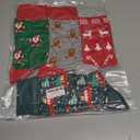 HSELL Mens Fun Patterned Dress Socks Funny Novelty Crazy Design Cotton Socks Gift for Men (One Size, 4 Pairs - Christmas)