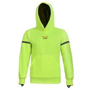 TIGER MOTO Motorcycle Armored Hoodie for Men & Women, CE-Approved Powersports protective jackets For Street Riding, Lightweight Long Sleeve Hoodies, Premium Gift For Bikers, US, Alpha, 4X-Large, Floro (Yellow)