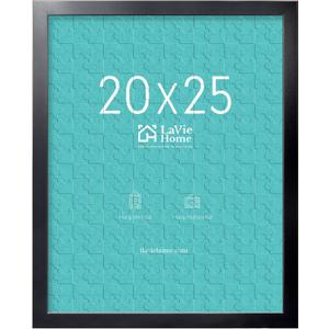 LaVie Home 20x25 Picture Frame Black, Puzzles Frame for Wall Decoration, Classic Black Minimalist Style Suitable for Decorating Houses, Offices, Hotels, Puzzles Posters Photos or Artwork1 Pack