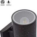 rosykite Outdoor Wall Lights Dusk to Dawn Exterior Lighting Fixtures, ETL Listed Cylinder Up Down Outdoor Porch Light, Modern Outdoor Sconce Lights for House Garage Patio, Bulbs Included