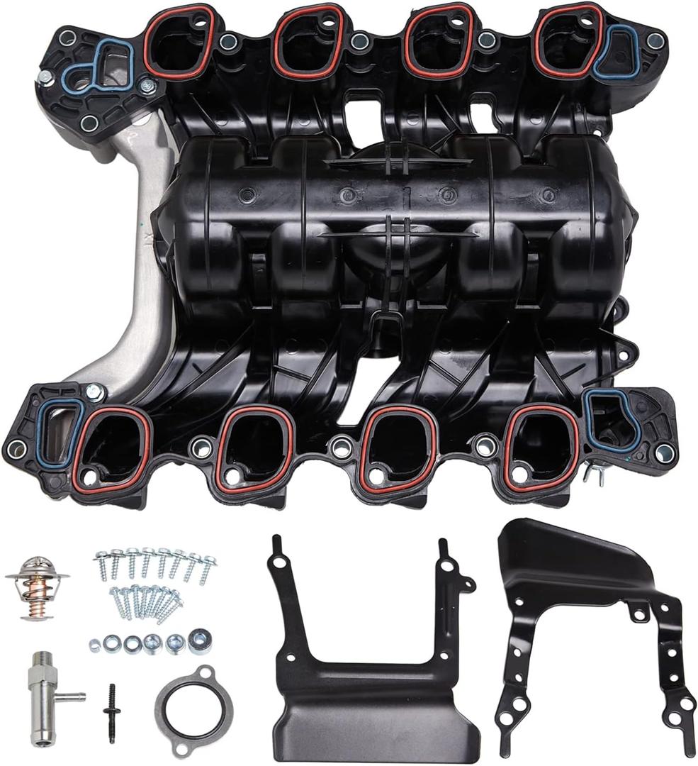 Tykick 615-375 Engine Intake Manifold for Ford F-150 2007 2008 Ford Lobo 2007 2008 2009 2010 2011 Ford E-150 2007 2008 Ford E-250 2007 2008 4.2L 4.6L 5.4L 6.2L V6 V8 Replaces 7L3Z-9424-F,019495456162