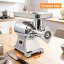 Commercial Meat Grinder, 330LB/h 1100W Electric Meat Grinders, Heavy Duty Stainless Steel Electric Meat Mincer Machine with 6mm/8mm Grinding Plates for Kitchen Restaurant Butcher Store