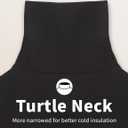 MANCYFIT Mens Thermal Shirts Fleece Lined Top Long Sleeve Base Layer Pullover (Black, S)