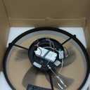 Ceiling Fans with Lights and Remote, 20" Modern Low Profile Ceiling Fan with Light, Stepless Color Temperature Change and 6 Speeds for Bedroom, Kids Room and Living Room (Black)