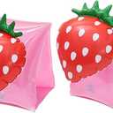 Arm Floaties for Kids - Cute Cartoon Pool Arm Floaties Armbands Inflatable Swim Floaty PVC Arm Floats for Kids 3-5-6-12 Years
 Pack of 4