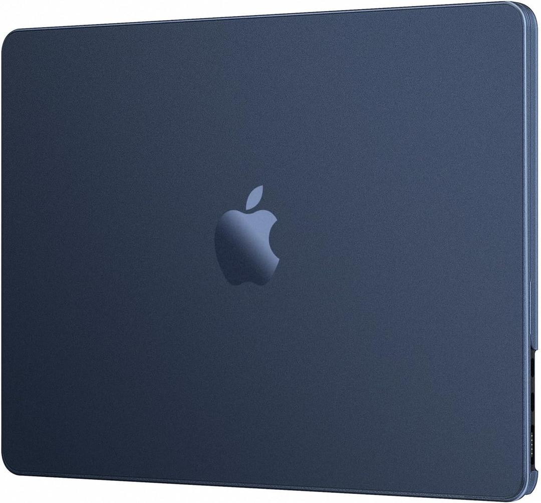 EooCoo Compatible with MacBook Air 13 inch Case M5 2026-2022 M4 M3 M2 A3449 A3240 A3113 A2681, 100% Match Official Color, Upgrade Matte, Dent & Scratch Protection Hard Shell for Mac Air 13.6, Midnight