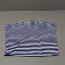 INAWLY Casual Striped Print Bandeau Tube Top For Summer, SIZE S