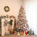 Pink Christmas Tree Topper 8 Inch Mirror Disco Ball Tree Topper, Cool and Fun Disco Ball for Xmas Tree Decorations, Ideal for DJ Club, Party, Wedding and Home Dcor