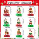 2 x Christmas Party Decorations Christmas Honeycomb Centerpieces Holiday Party Decorations for Christmas Party Table Decorations Funny Christmas Party Decorations Christmas Party Supplies