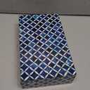 Handicrafts Home Large Decorative Storage Box with Lid  10x6x2.5 Coffee Table Organizer, Keepsake- Decorative Boxes for Home Decor, Stylish Decorative Box for Office Decor- Blue White Star