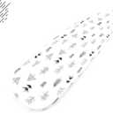 Encasa XO Ironing Board Cover and Pad 49"x18" Standard Size - Thick 3mm Felt Padded Iron Board Cover with Padding, Scorch & Stain Resistant Cotton, Heavy Duty Drawstring, Snug Fit - Black Arrow